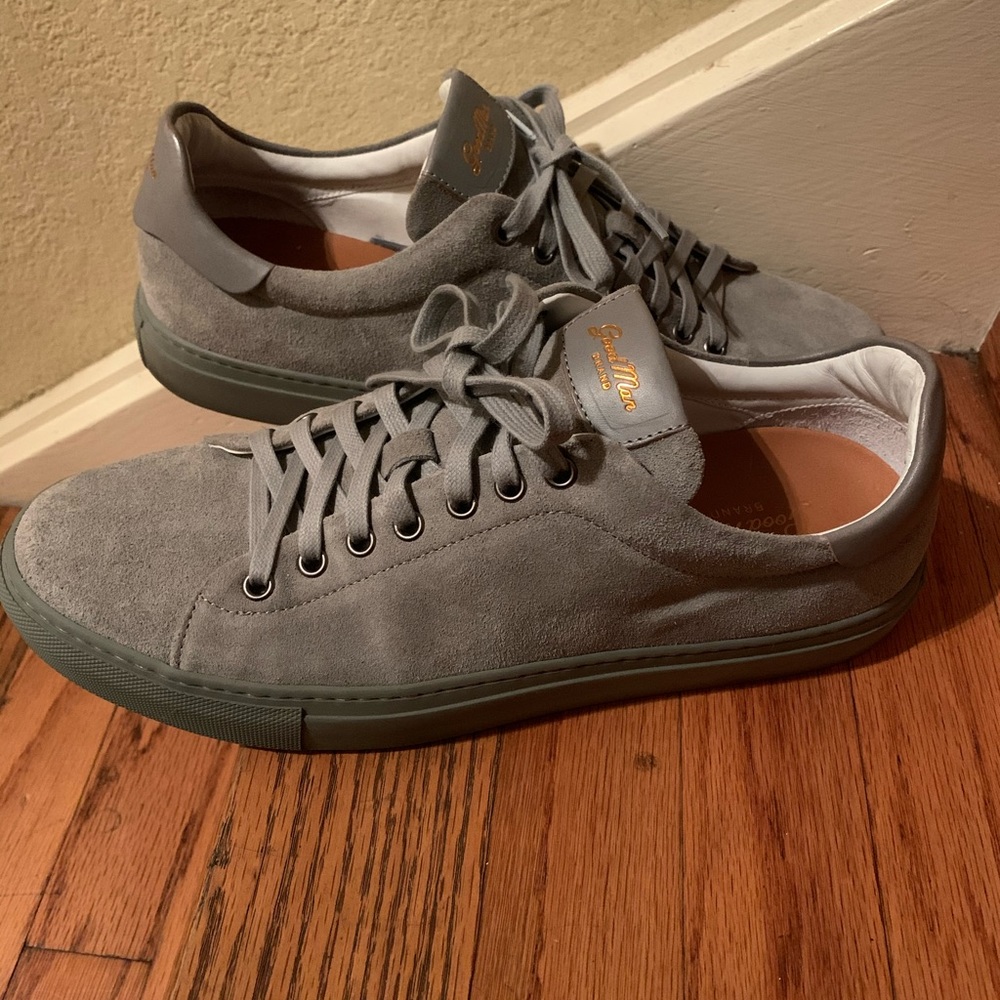 Goodman brand legend low suede shoes made in Italy